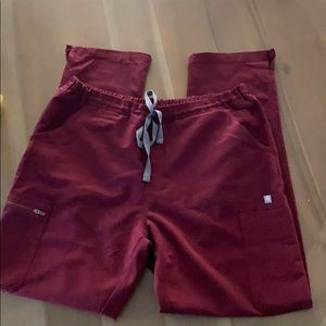 Figs yola skinny scrub pants large excellent